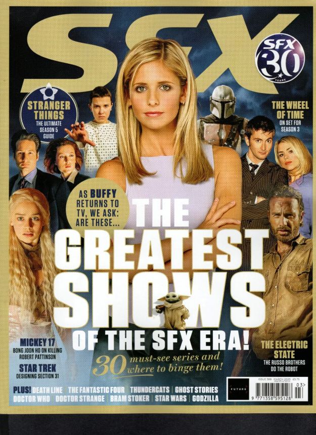 SFX magazine side cover Issue 389  March 2025
