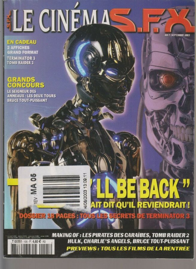 SFX (FR) magazine side cover Issue 105 August/September 2003