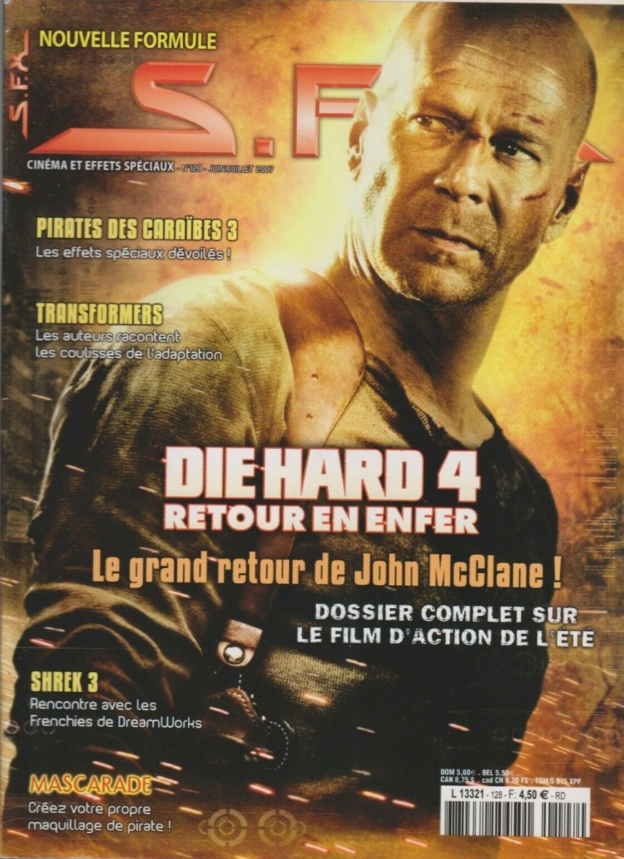 SFX (FR) magazine side cover Issue 128 June/July 2007