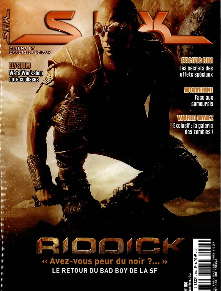 SFX (FR) magazine side cover Issue 166 August-September 2013
