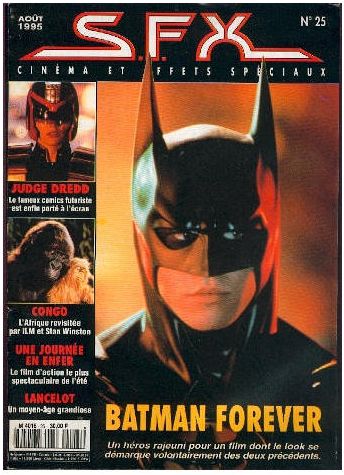 SFX (FR) magazine side cover Issue 25 August 1995