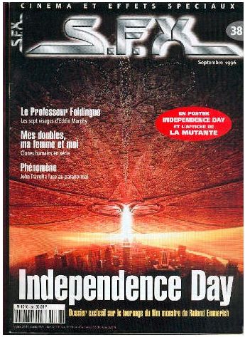 SFX (FR) magazine side cover Issue 38 September 1996