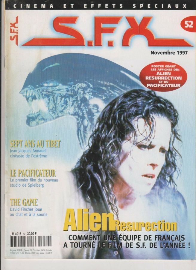 SFX (FR) magazine side cover Issue 52 November 1997