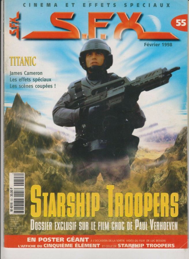 SFX (FR) magazine side cover Issue 55 February 1998