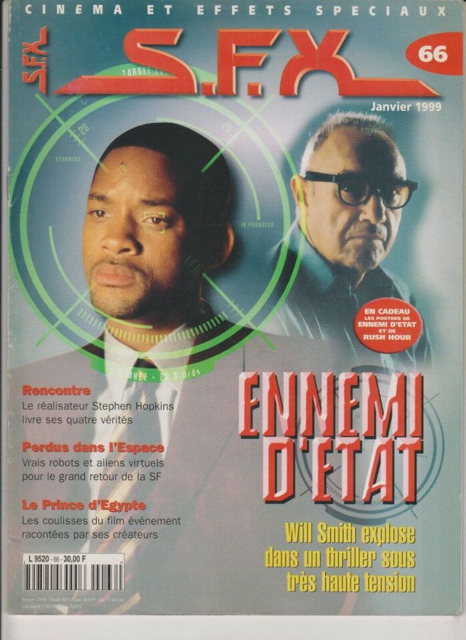 SFX (FR) magazine side cover Issue 66 January 1999