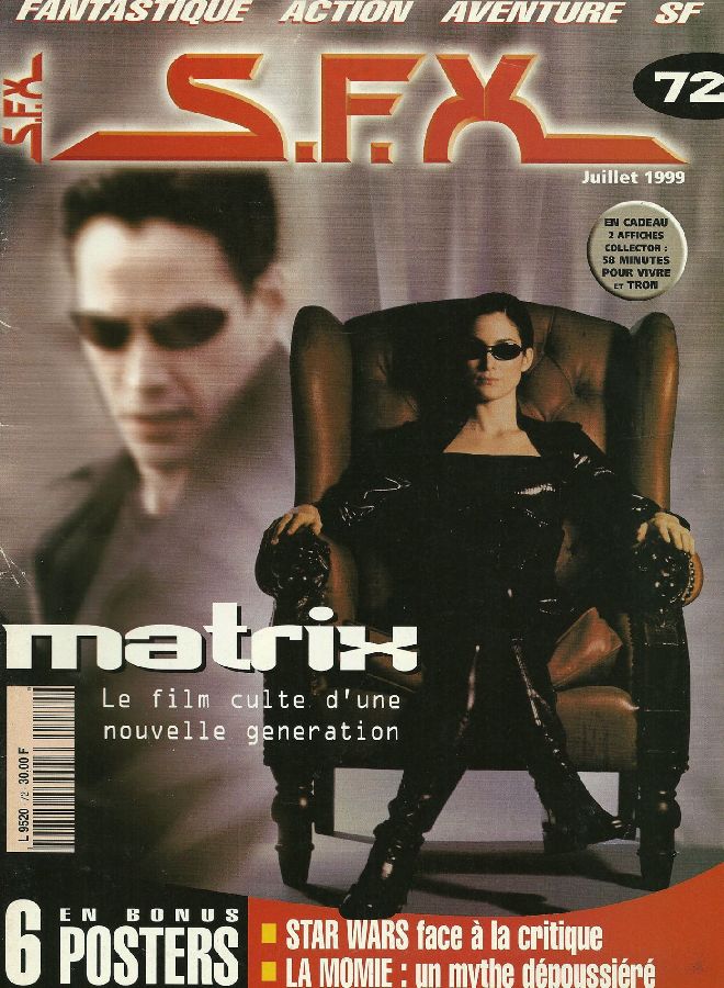 SFX (FR) magazine side cover Issue 72 July 1999