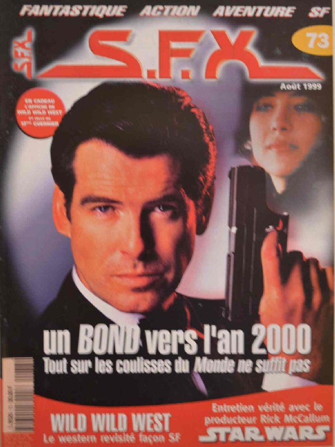 SFX (FR) magazine side cover Issue 73 August 1999