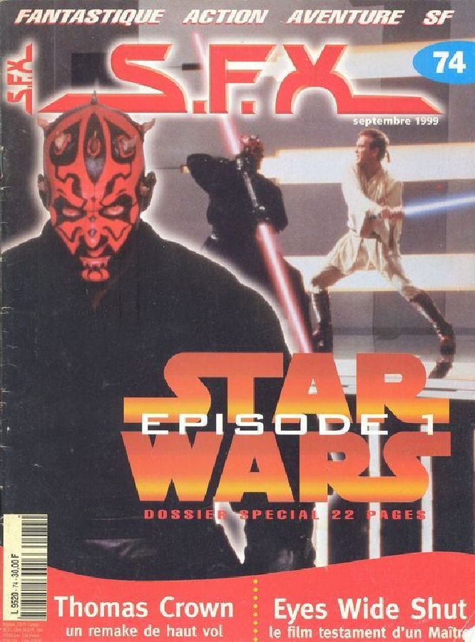 SFX (FR) magazine side cover Issue 74 September 1999