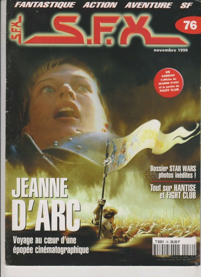 SFX (FR) magazine side cover Issue 76 November 1999