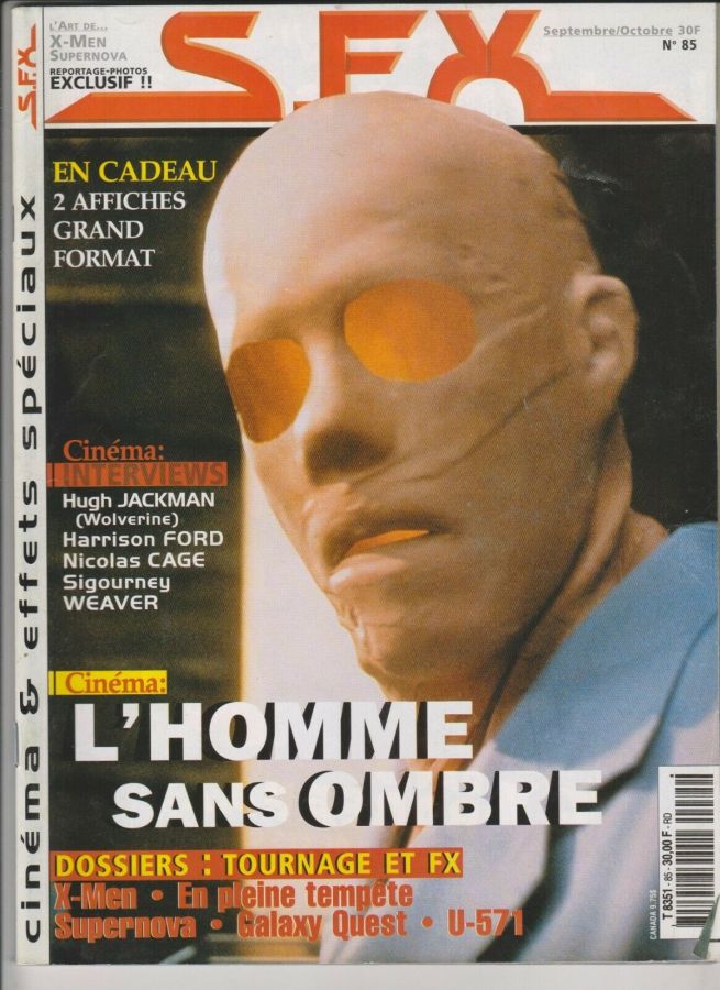 SFX (FR) magazine side cover Issue 85 September/October 2000