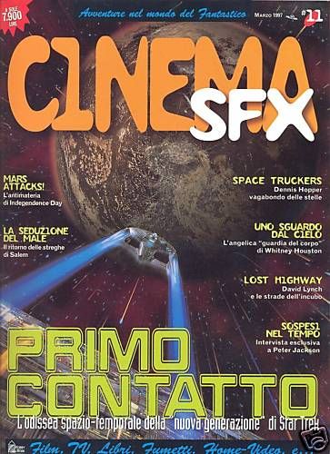 CINEMA SFX magazine side cover Issue 11 March 1997