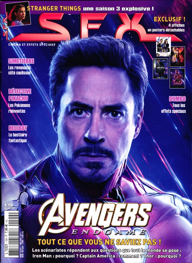 SFX (FR) magazine side cover Issue 199  May/June 2019