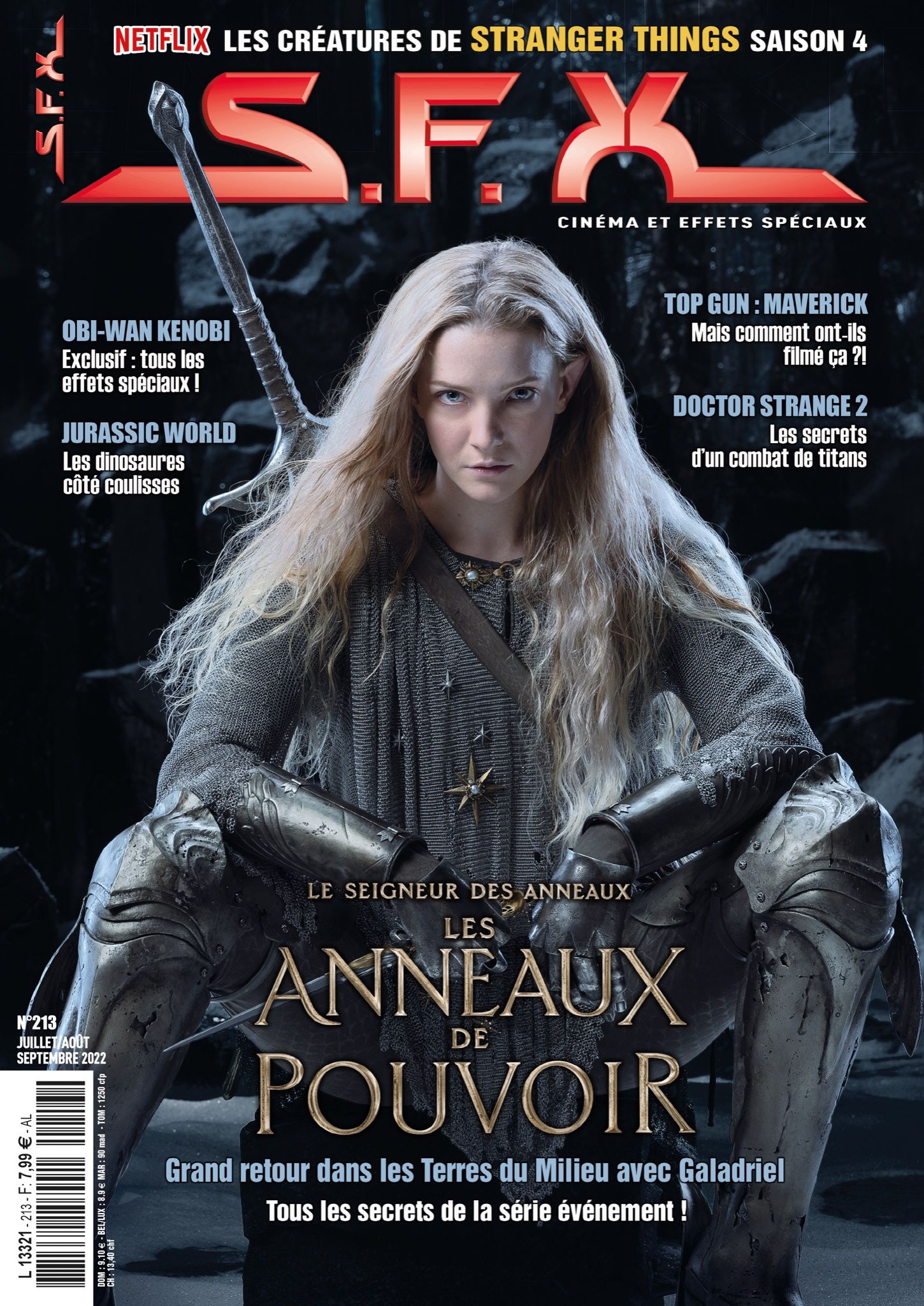 SFX (FR) magazine side cover Issue 213  July/September 2022