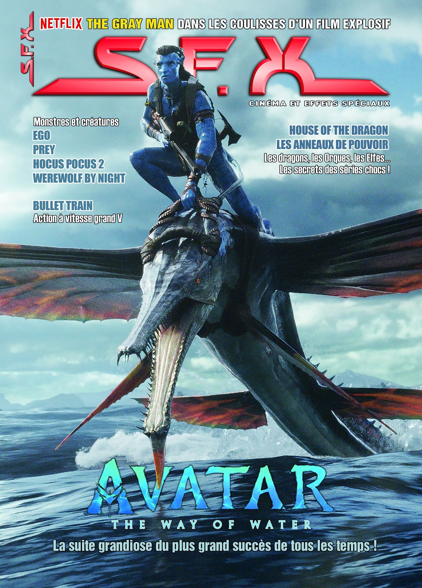 SFX (FR) magazine side cover Issue 214  January/February 2023