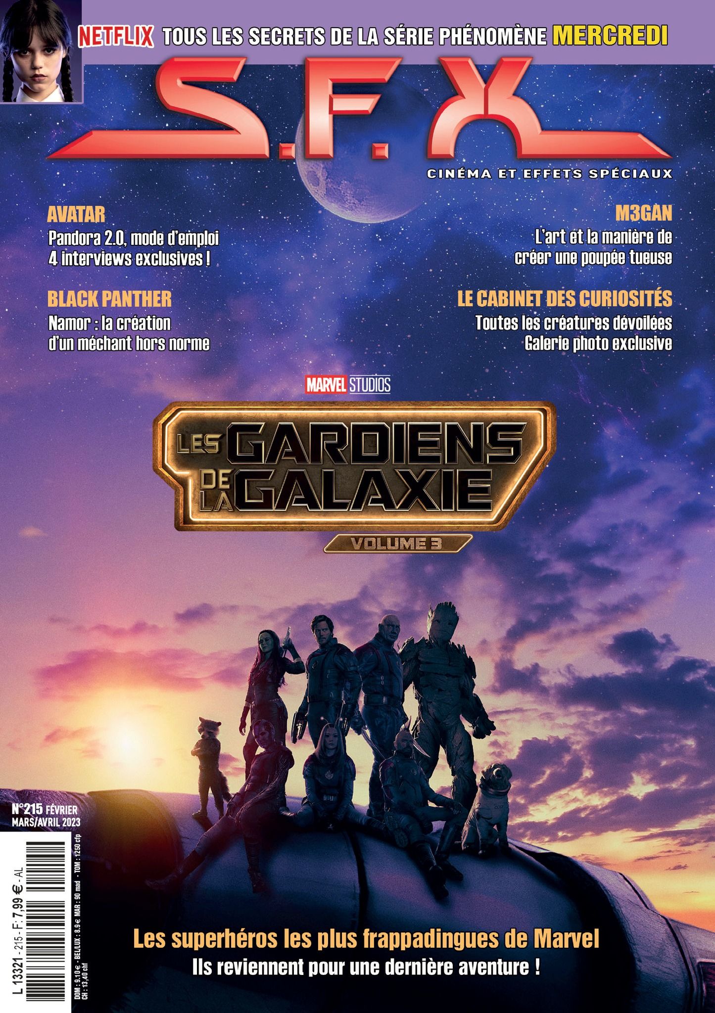 SFX (FR) magazine side cover Issue 215  March/April 2023