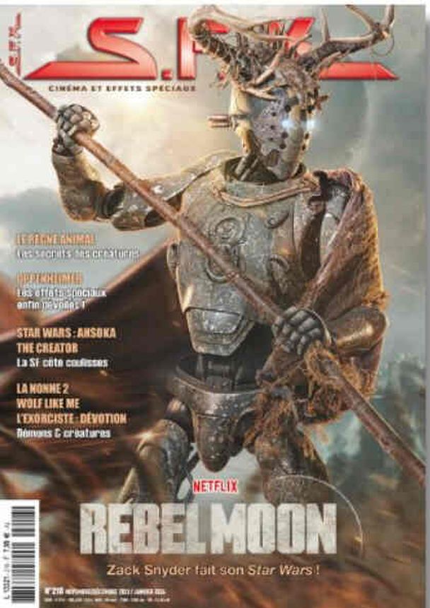SFX (FR) magazine side cover Issue 218  October 2023/ January 2024 