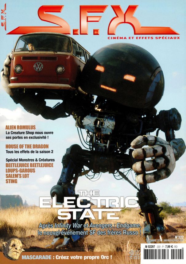 SFX (FR) magazine side cover Issue 222  December 2024/ February 2025 
