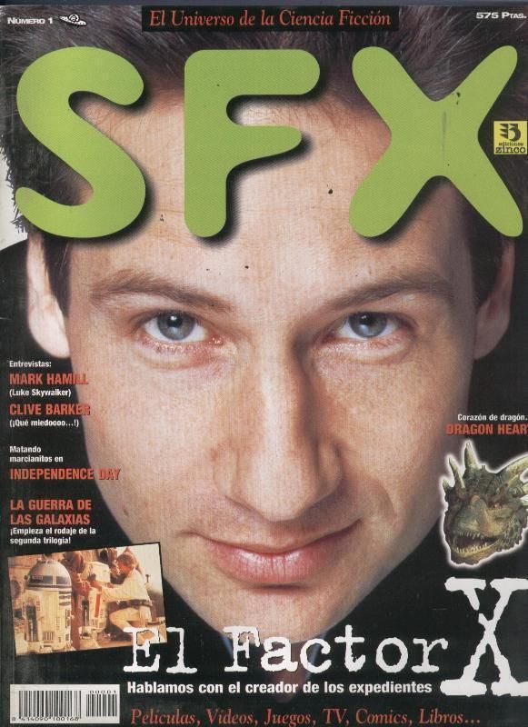 SFX (SPAIN) magazine side cover Issue 1  1996