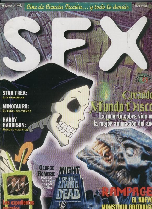 SFX (SPAIN) magazine side cover Issue 7  1996