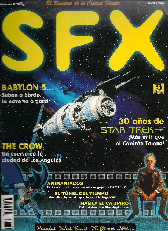 SFX (SPAIN) magazine side cover Issue 2  1996