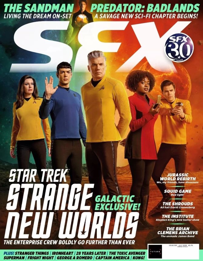 SFX magazine side cover Issue 393  July 2025