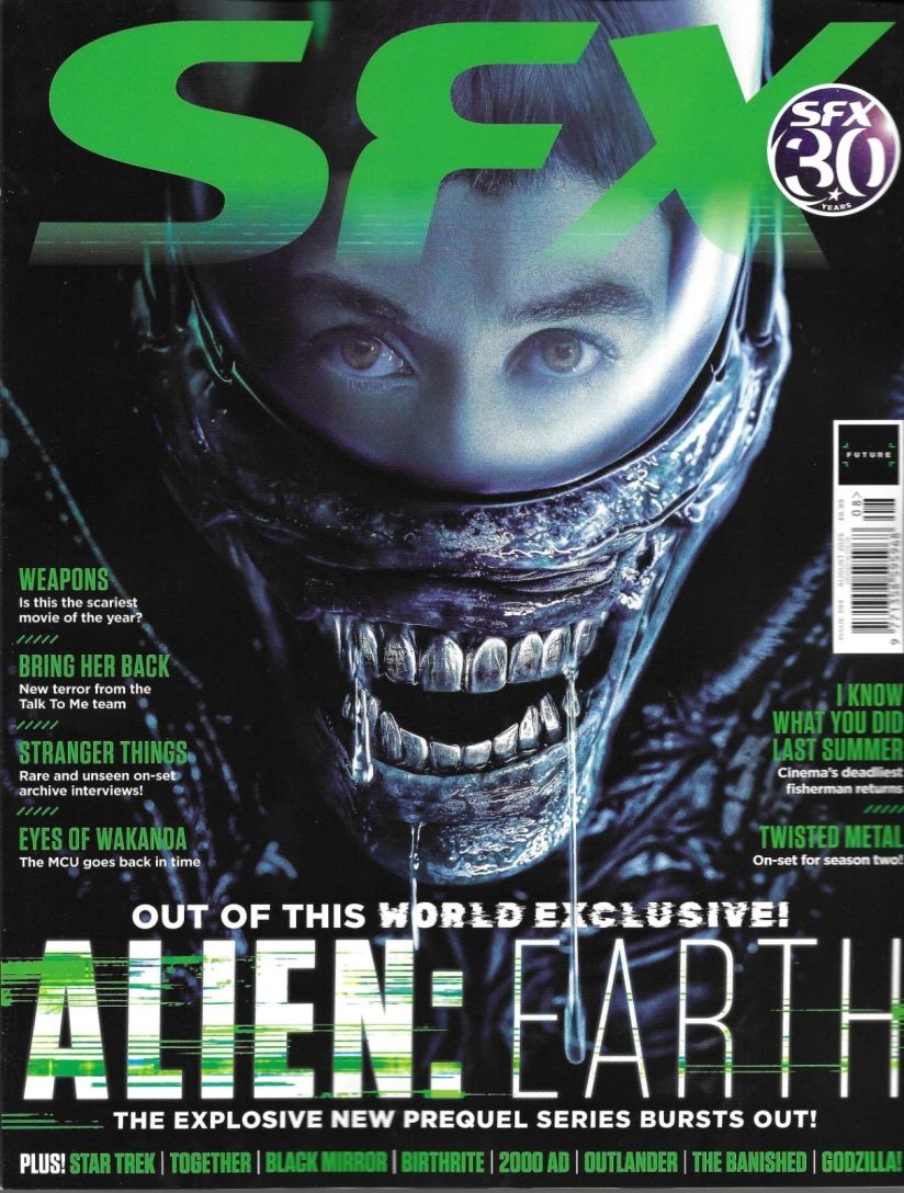 SFX magazine side cover Issue 394  August 2025