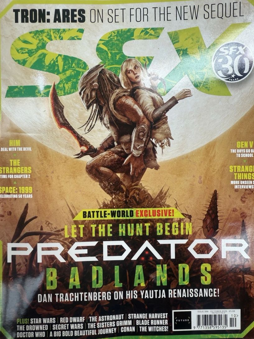SFX magazine side cover Issue 396  October 2025