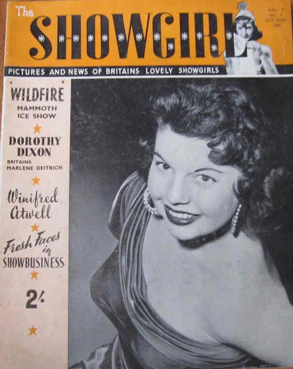 SHOWGIRL|THE magazine side cover  October/November 1955