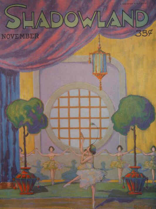 SHADOWLAND magazine side cover  Vol 3 # 3  November 1920