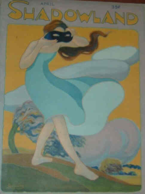 SHADOWLAND magazine side cover  Vol 4 # 2  April 1921