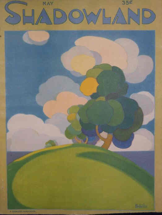 SHADOWLAND magazine side cover  Vol 4 # 3  May 1921