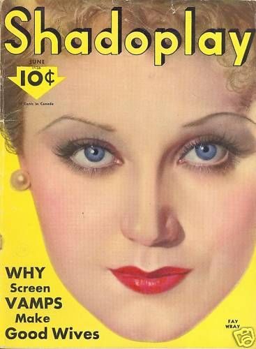 SHADOPLAY magazine side cover June 1933
