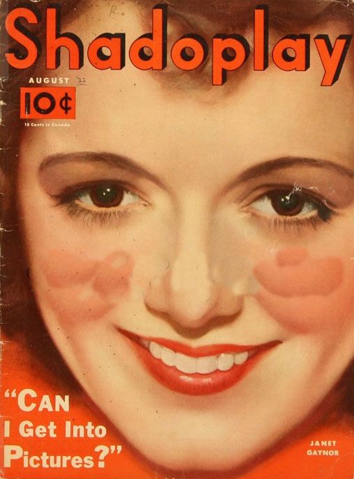 SHADOPLAY magazine side cover August 1933