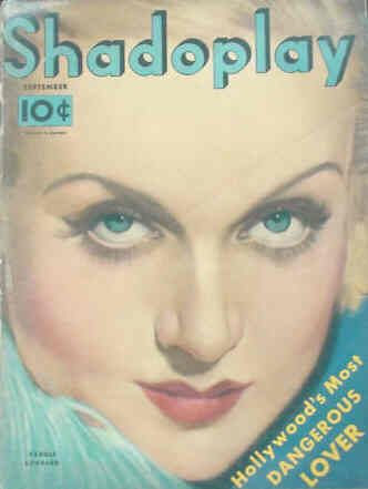 SHADOPLAY magazine side cover September 1933