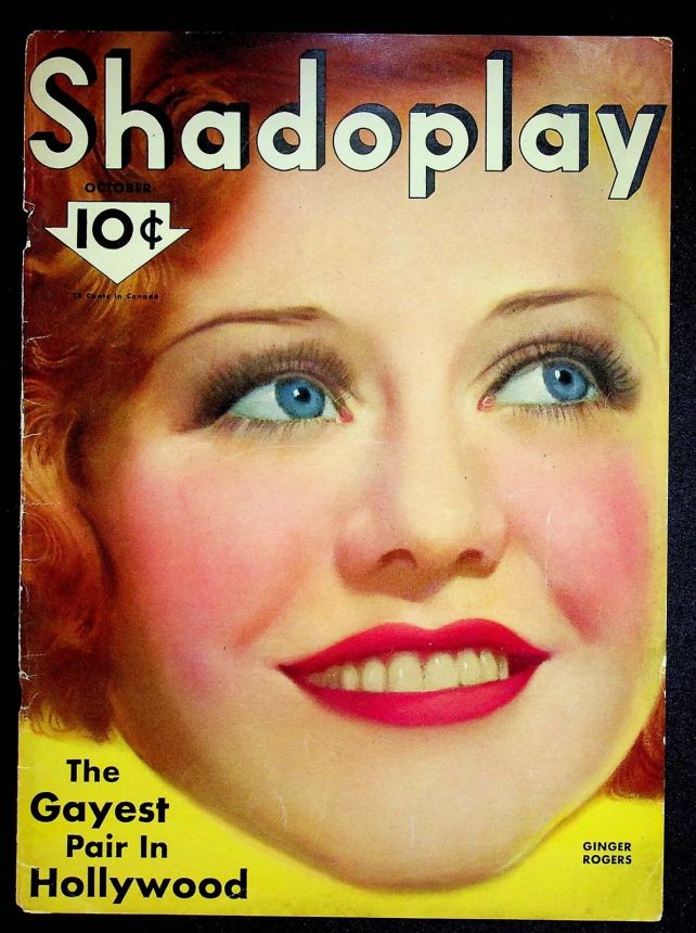SHADOPLAY magazine side cover October 1933