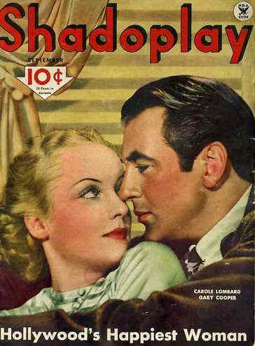 SHADOPLAY magazine side cover September 1934