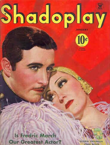 SHADOPLAY magazine side cover January 1935