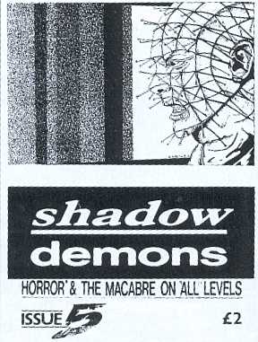 SHADOW DEMONS magazine side cover Issue 5  1992