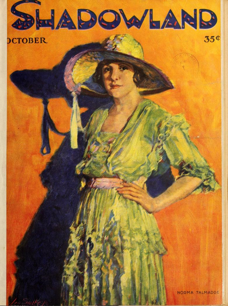 SHADOWLAND magazine side cover October 1919