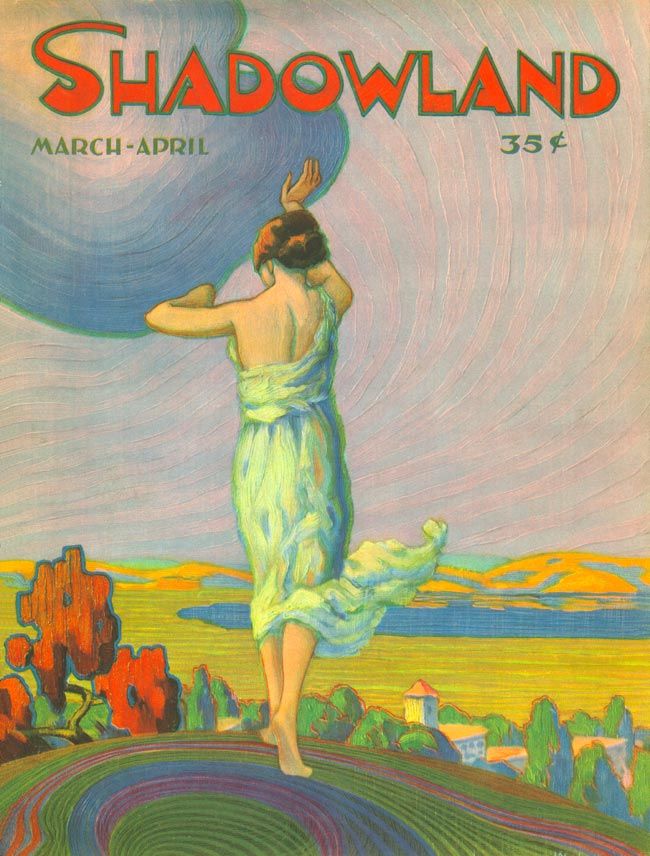 SHADOWLAND magazine side cover March/April 1920