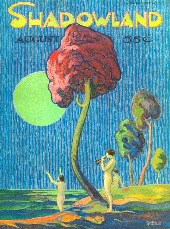 SHADOWLAND magazine side cover  Vol 2 # 12 August 1920