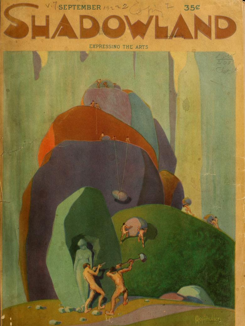 SHADOWLAND magazine side cover  Vol 7 # 1 September 1922