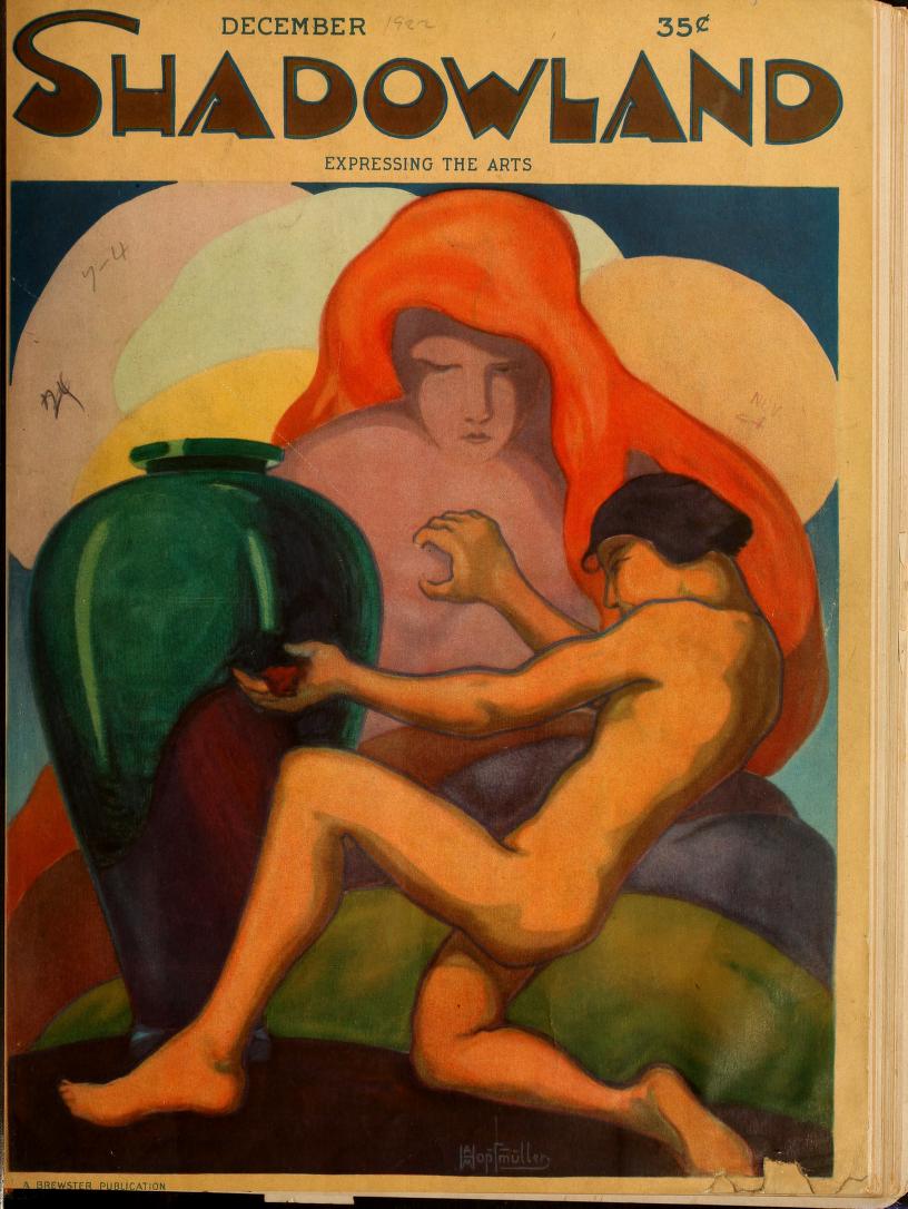 SHADOWLAND magazine side cover  Vol 7 # 4 December 1922