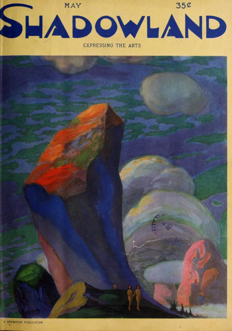 SHADOWLAND magazine side cover  Vol 8 # 3 May 1923