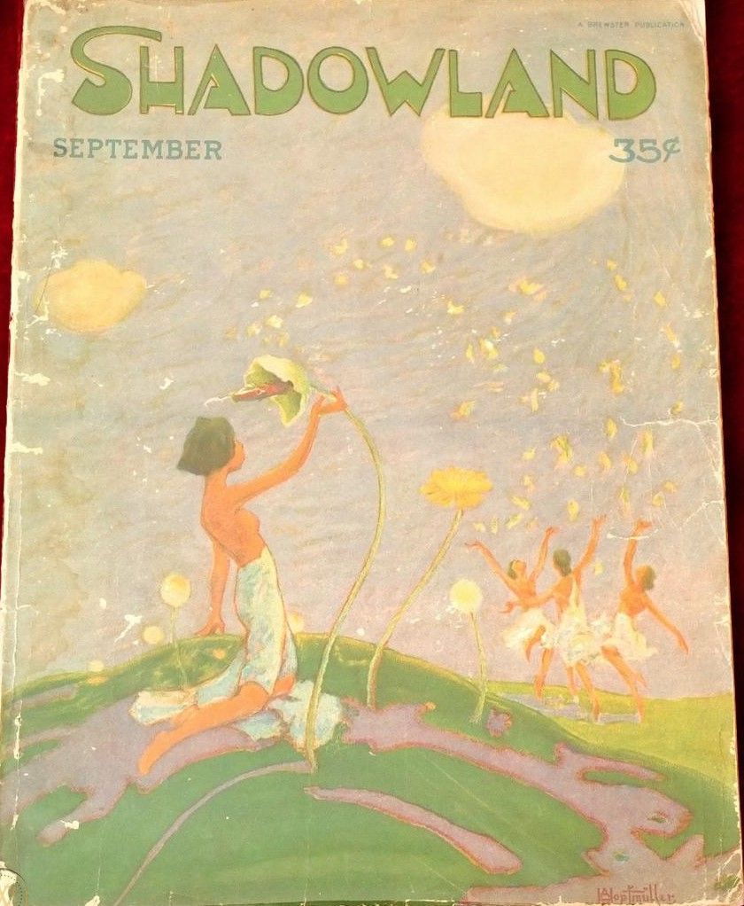 SHADOWLAND magazine side cover  Vol 3 # 1  September 1920