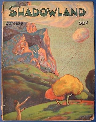 SHADOWLAND magazine side cover  Vol 3 # 2  October 1920