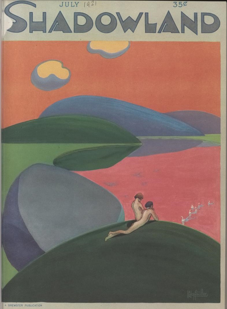 SHADOWLAND magazine side cover  Vol 4 No  5  July 1921