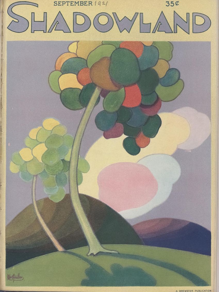 SHADOWLAND magazine side cover  Vol 5 No  1  September 1921