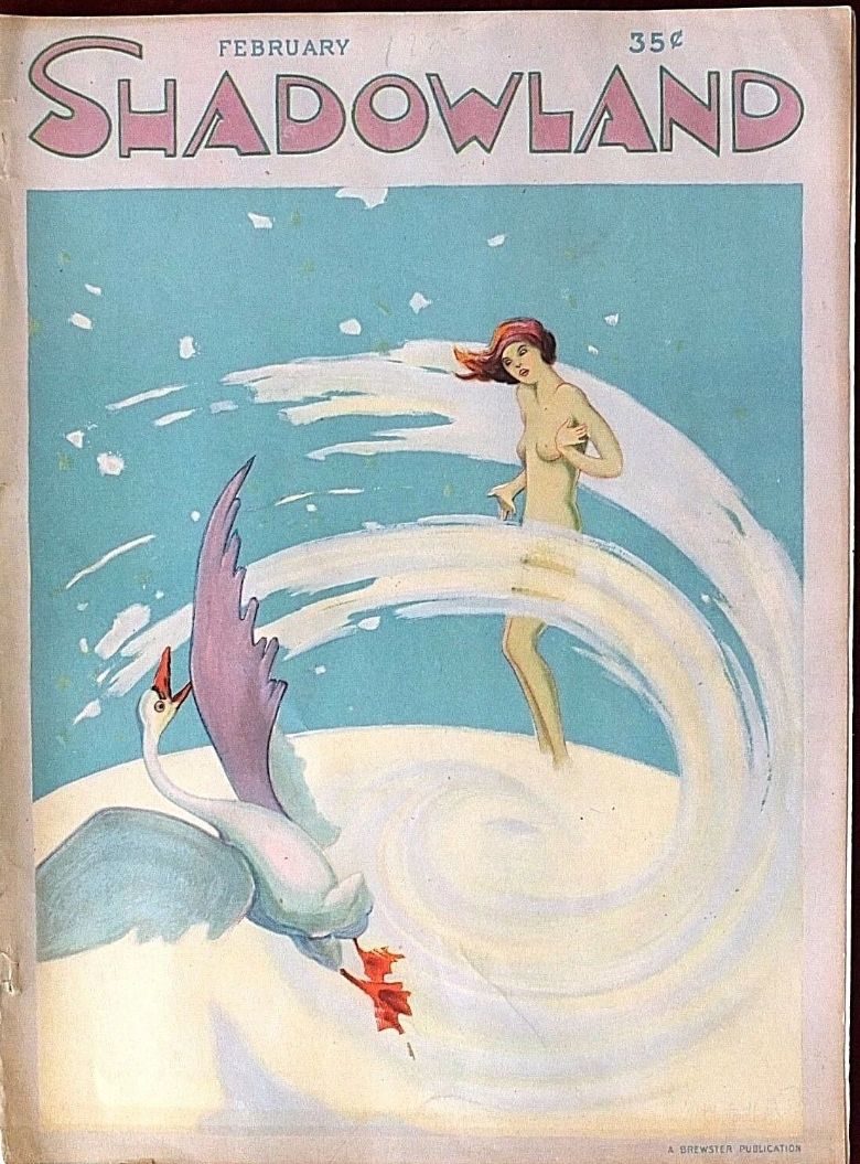 SHADOWLAND magazine side cover  Vol 5 # 6  February 1922
