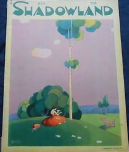 SHADOWLAND magazine side cover  Vol 6 # 3  May 1922